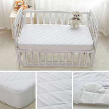 Pad Pack N Play White Color Waterproof Fitted Baby Crib Mattress Cover